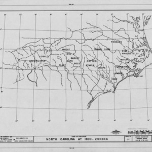 1800 map of North Carolina with economic staples
