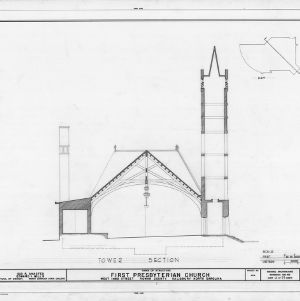 Tower section, First Presbyterian Church, Salisbury, North Carolina