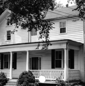 Front view with porch, William Whitted House, Hillsborough, North Carolina