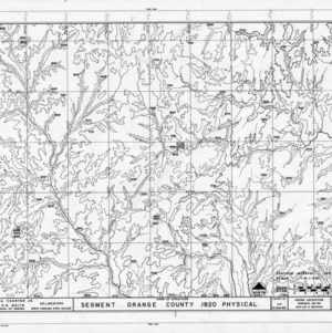 1820 Orange County, North Carolina map
