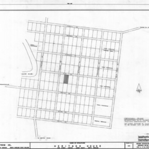 Historic plan of Kinston, Peebles House, Kinston, North Carolina