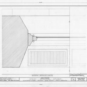 Window jamb detail, Christ Church, Raleigh, North Carolina