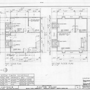 Floor plans, Solomon Ruffin Perry House, Franklin County, North Carolina