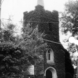 Front view with steeple, Emmanuel Episcopal Church, Warrenton, North Carolina