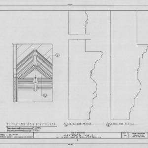 Architrave details, Haywood Hall, Raleigh, North Carolina