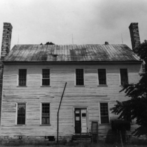 Rear view, Collins House, Franklin County, North Carolina