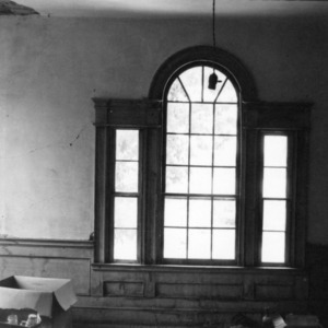 Interior window, Collins House, Franklin County, North Carolina