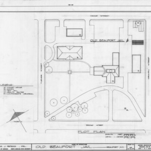 Site plan, Old Jail, Beaufort, North Carolina