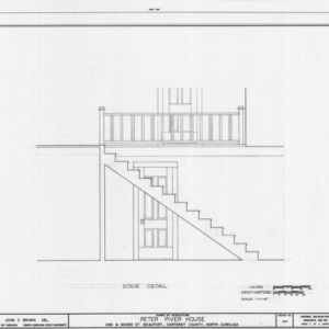 Stairway detail, Peter Piver House, Beaufort, North Carolina