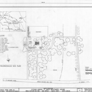 Site plan, Cedar Grove, Halifax County, North Carolina