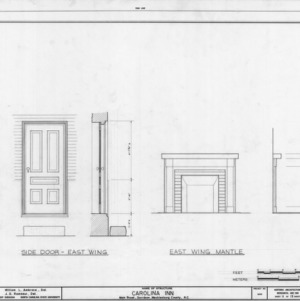 Door and mantel details, The Inn, Davidson, North Carolina