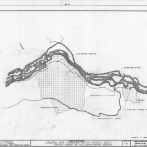 Site plan, Roanoke Navigation Canal, Halifax County, North Carolina