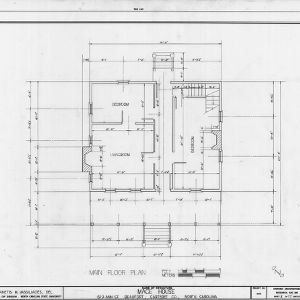 Floor plan, Mace House, Beaufort, North Carolina