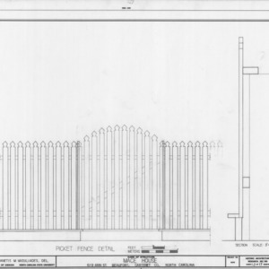 Fence details, Mace House, Beaufort, North Carolina