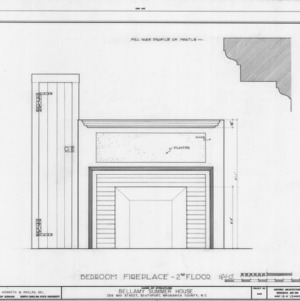 Second floor bedroom fireplace details, Walker-Pyke House, Southport, North Carolina