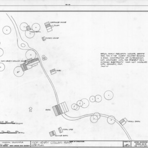 Site plan, Isom Henry Collins Farm, Holleman's Crossroads, Wake County, North Carolina