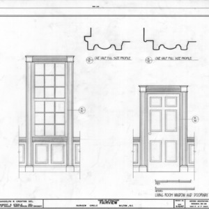 Window and door details, Asa Thomas House, Milton, North Carolina