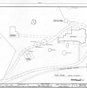 Site plan, Morehead-Mebane House, Eden, North Carolina