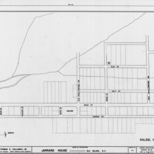 Site plan, Denke House, Winston-Salem, North Carolina