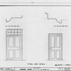 Door details, Denke House, Winston-Salem, North Carolina