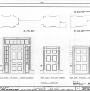 Door details, Barker-Moore House, Edenton, North Carolina