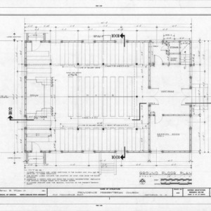 First floor plan, Providence Presbyterian Church, Matthews, North Carolina