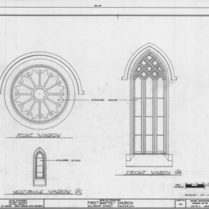 Window details, First Baptist Church, Raleigh, North Carolina