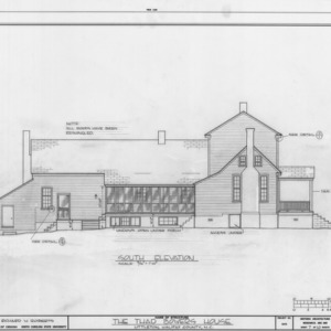 South elevation, Bowers House, Halifax County, North Carolina