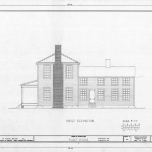 West elevation, I. H. Foust House, Randolph County, North Carolina