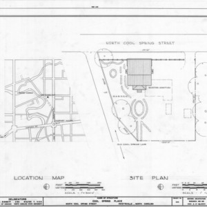 Site plan, Cool Spring Place, Fayetteville, North Carolina