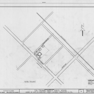 Site plan, Reid House, Matthews, North Carolina