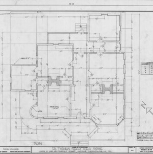 Floor plan, Reid House, Matthews, North Carolina