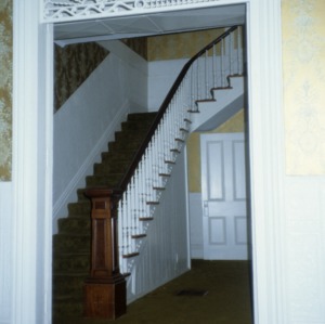 Interior view with stairs, Elmhurst, Graham, Alamance County, North Carolina