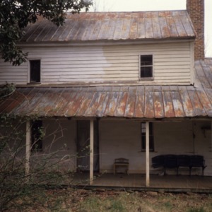 Partial view, A.L. Spoon House, Alamance County, North Carolina