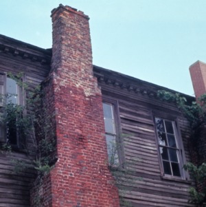 Partial view with chimney, Hope Plantation, Bertie County, North Carolina
