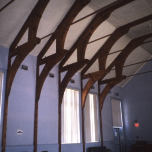 Interior view with buttresses, YMI Building, Asheville, Buncombe County, North Carolina