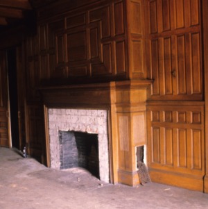 Interior view with fireplace, Richmond Hill, Buncombe County, North Carolina
