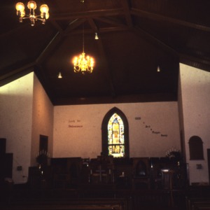 Interior view, Gaston Chapel A.M.E. Church, Morganton, Burke County, North Carolina