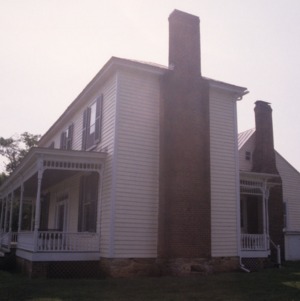 Side view, Bartlett Yancey House, Caswell County, North Carolina