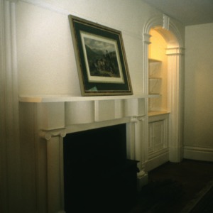 Interior view with fireplace, Longwood, Caswell County, North Carolina