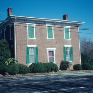 Front view, Milton State Bank, Milton, Caswell County, North Carolina