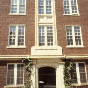 Exterior detail, Claremont High School, Hickory, Catawba County, North Carolina
