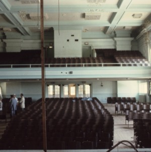 Interior view, auditorium, Claremont High School, Hickory, Catawba County, North Carolina