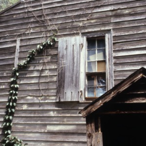 Partial side view with window, Warlick-Huffman Farm, Bandy's Township, Catawba County, North Carolina