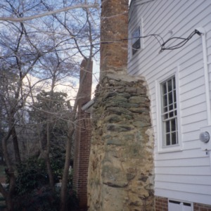 Chimney, Lewis Freeman House, Pittsboro, Chatham County, North Carolina