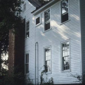 Partial view, Hall-London House, Pittsboro, Chatham County, North Carolina