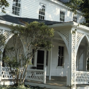 Porch, Hall-London House, Pittsboro, Chatham County, North Carolina