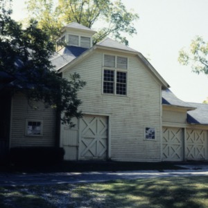 Front view, carriage house, Banker's House, Shelby, Cleveland County, North Carolina