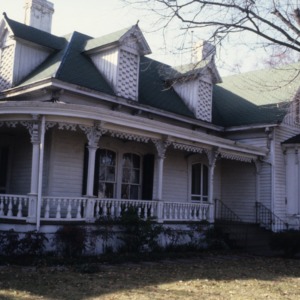 Front view with porch, Dr. Victor McBrayer House, Shelby, Cleveland County, North Carolina