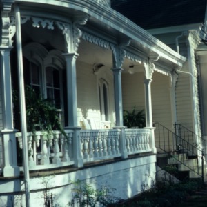 Porch, Dr. Victor McBrayer House, Shelby, Cleveland County, North Carolina